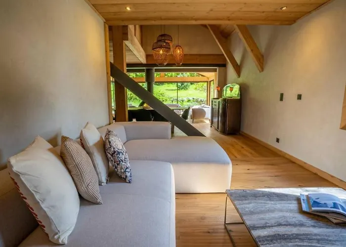 Eden Spacieux Vues Jacuzzi Cheminee Bbq 霞慕尼