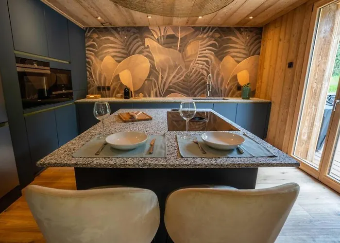 Eden Spacieux Vues Jacuzzi Cheminee Bbq 木屋 霞慕尼