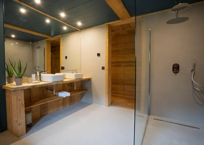 Eden Spacieux Vues Jacuzzi Cheminee Bbq 木屋